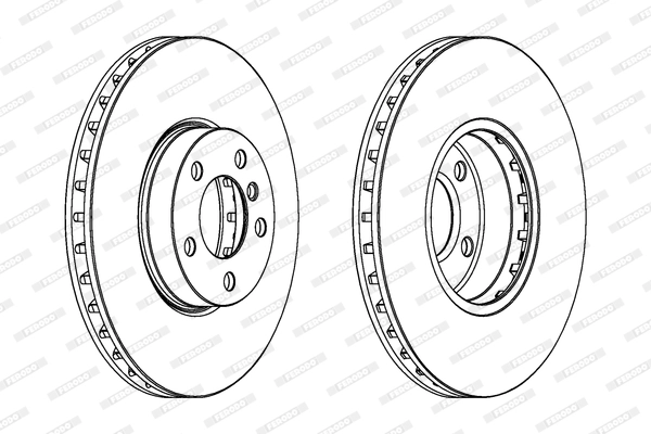 Диск тормозной FERODO DDF1714C
