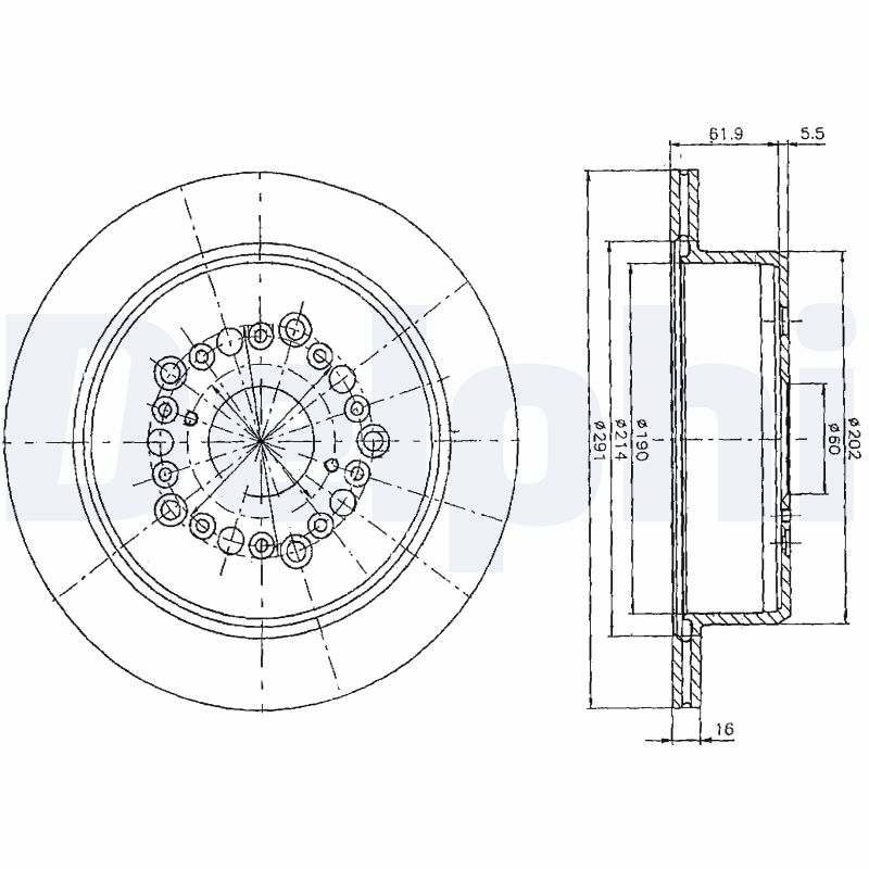 Диск тормозной DELPHI BG2662