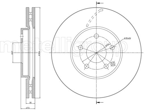 Диск тормозной CIFAM 800-965C