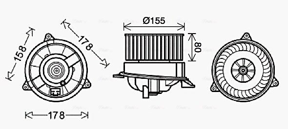 Мотор AVA QUALITY COOLING FD8495