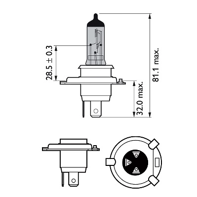 Лампа галогенная PHILIPS 12342WVUBW