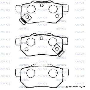 Колодки тормозные ADVICS SN427P