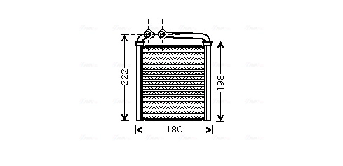 Радиатор отопителя AVA QUALITY COOLING VN6256