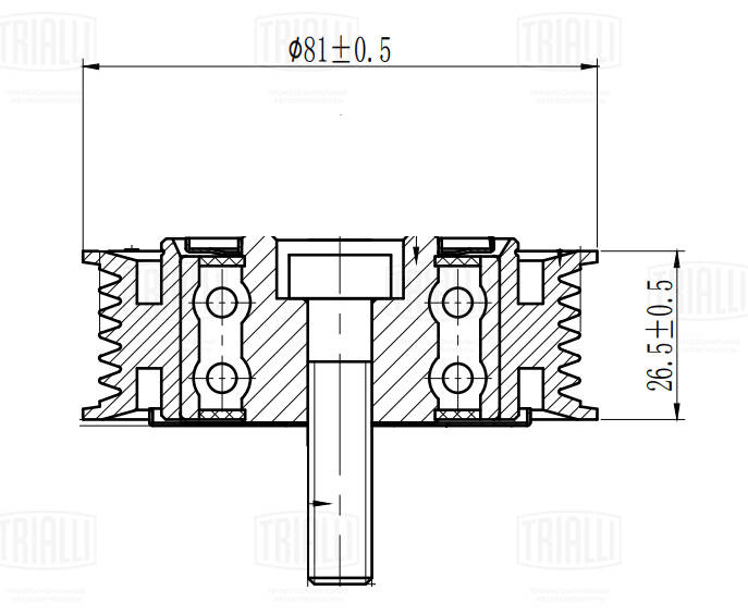 Ролик приводного ремня TRIALLI CM5519