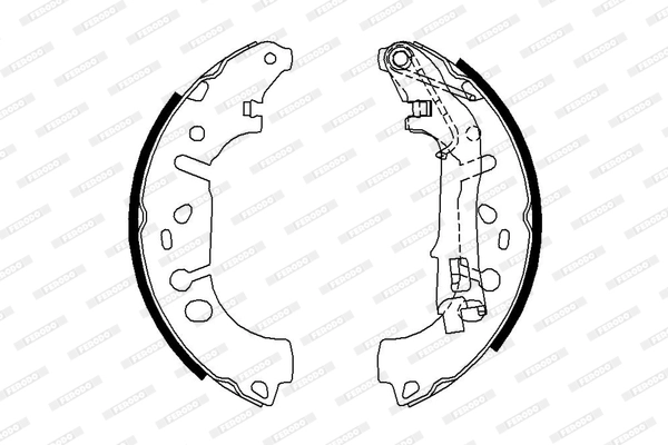 Колодки тормозные барабанные FERODO FSB682