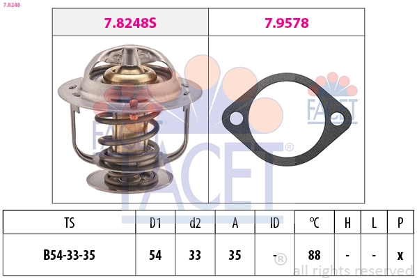 Термостат FACET 7.8248