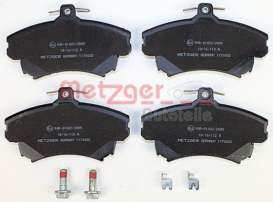 Колодки тормозные дисковые METZGER 1170032
