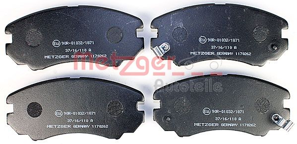Колодки тормозные дисковые METZGER 1170262