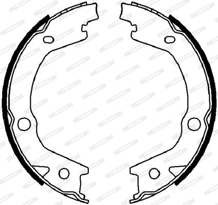 Колодка тормозная барабанная FERODO FSB4021