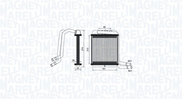 Радиатор MAGNETI MARELLI 350218458000
