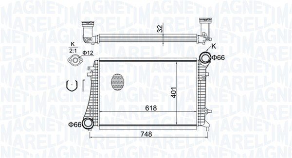 Радиатор MAGNETI MARELLI 351319204240