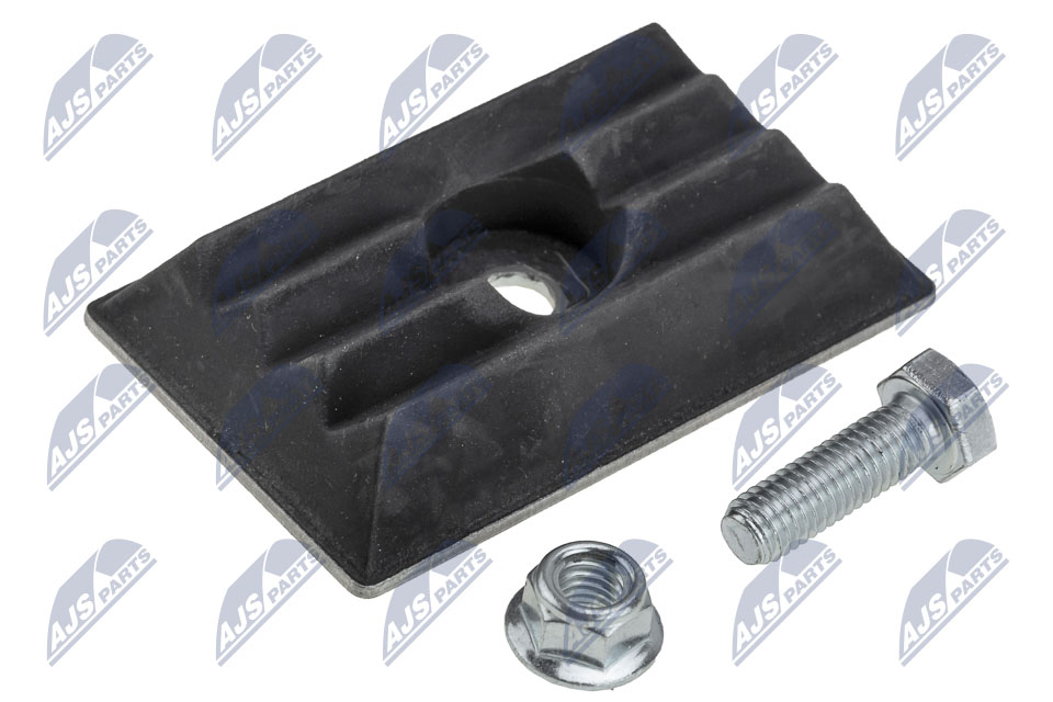 Прокладка рессоры двухлистовой с крепежем fiat ducato 2006-citroen jumper 2006-peugeot boxer 2006- NTY EZCFT188
