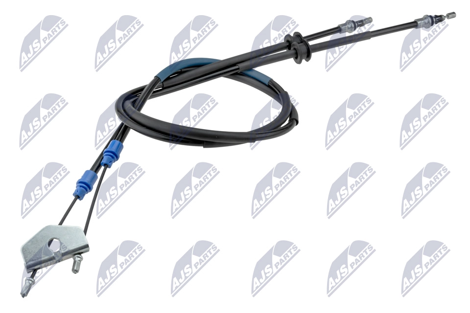Трос стояночного тормоза ford fiesta v 01-10 fusion 02-12 mazda 2 03-07 /зад kpl/ NTY HLRFR011