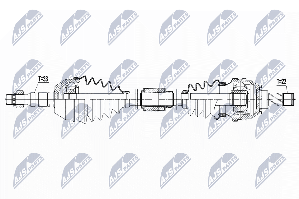 Полуось opel meriva b 1.4 100km 10- /prawamtm/ NTY NPWPL125