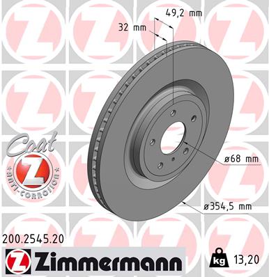 Тормозной диск coat z