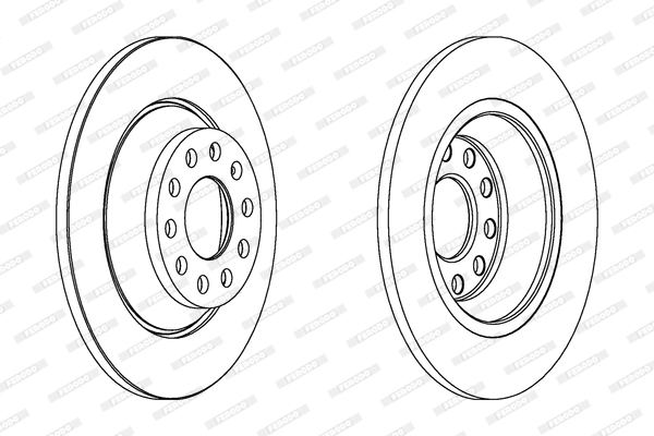 Диск тормозной FERODO DDF1307C