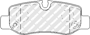 Колодки тормозные дисковые FERODO FVR5013