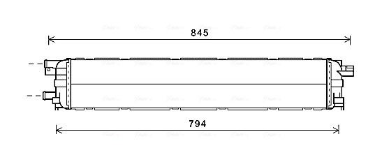 Радиатор системы охлаждения AVA QUALITY COOLING AI2366