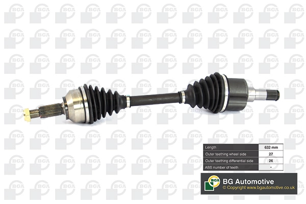 Полуось ford focus rs 2002-2003 mondeo 2005-2007 BGA DS2303L