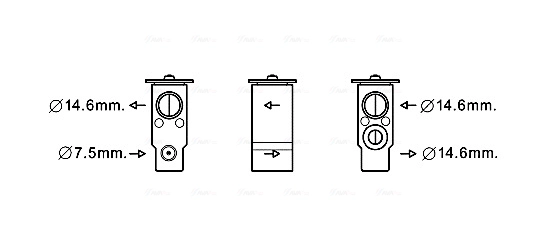 Клапан расширительный системы кондиционирования AVA QUALITY COOLING HY1397