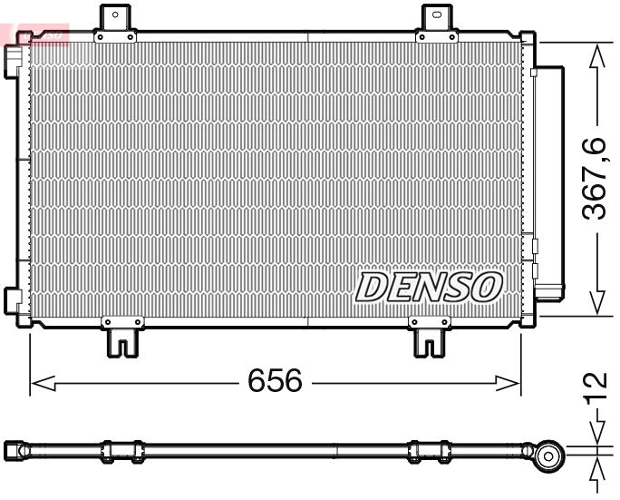 Радиатор кондиционера DENSO DCN47009