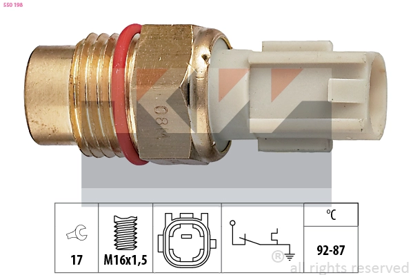 Датчик включения вентилятора KW 550198