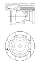 Поршень двс KOLBENSCHMIDT 41829600