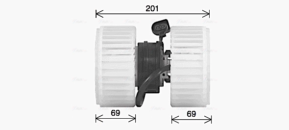 Вентилятор системы кондиционирования AVA QUALITY COOLING AI8443