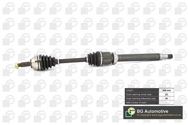 Полуось ford focus 2003-2005 BGA DS2302R