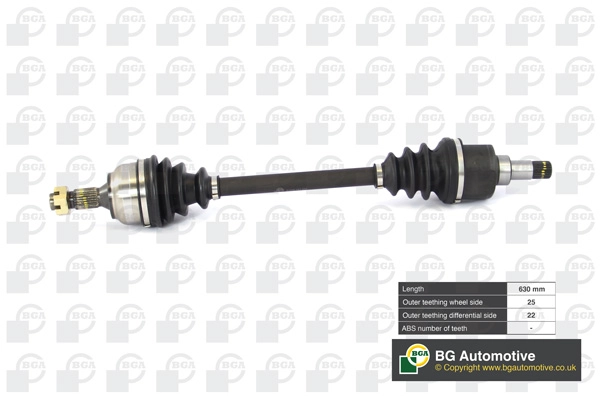 Полуось peugeot 307 2005-2009 BGA DS6724LA