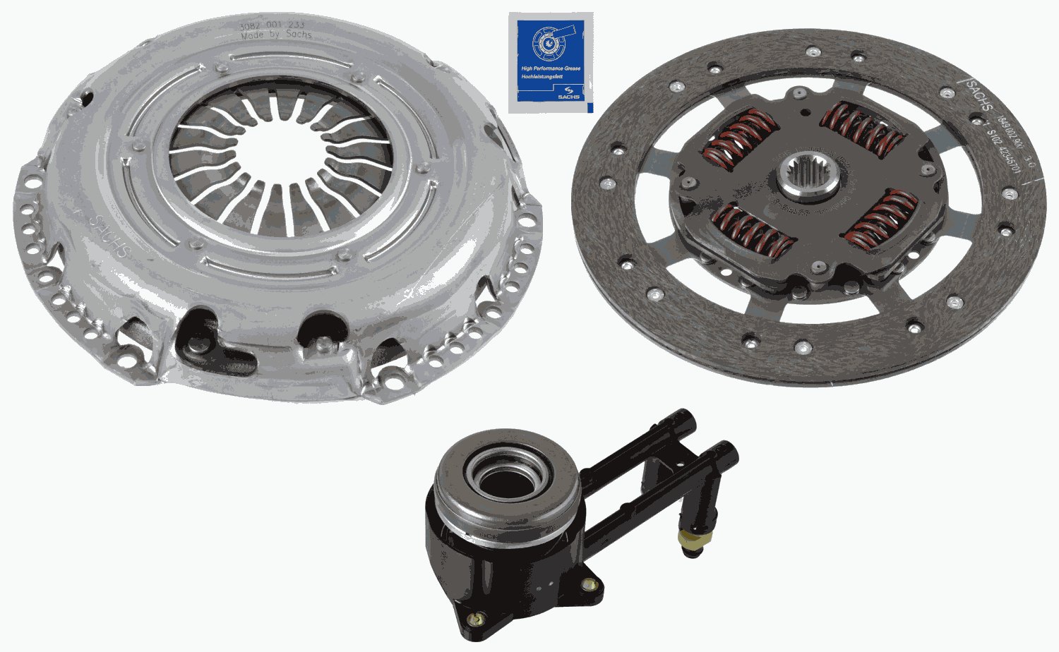 Комплект сцепления с гидравлическим выжимным подшипником SACHS 3000990531