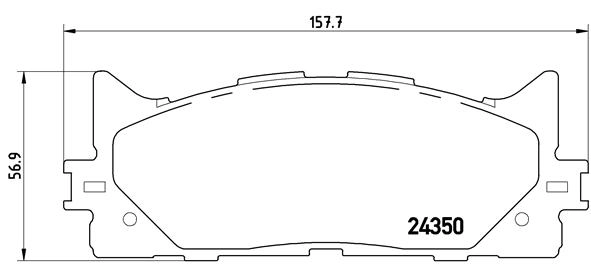 Колодки тормозные дисковые комплект BREMBO P83117X