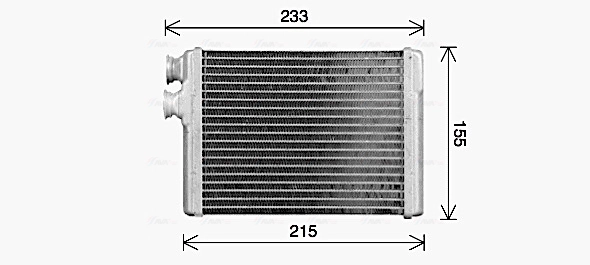 Радиатор печки AVA QUALITY COOLING PE6429