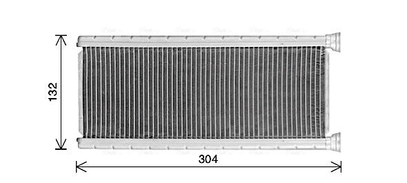 Радиатор печки AVA QUALITY COOLING CN6339
