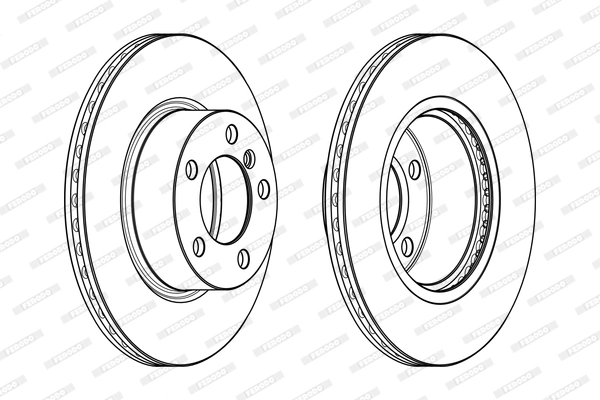 Тормозной диск перед bmw f20/30 1.6-2.0 (цена за 1шт) FERODO DDF2195C