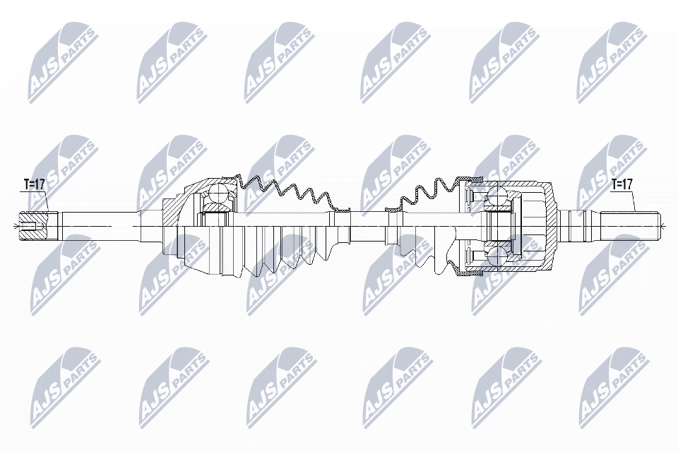 Полуось isuzu d-max 2.5crdi 4wd 12- 1.9ddi 4wd 17- /frontleftrightmtmatm/ NTY NPWIS005
