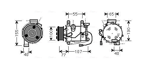 Компрессор кондиционера AVA QUALITY COOLING HDAK232