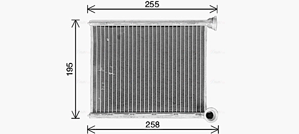 Радиатор печки AVA QUALITY COOLING CN6333