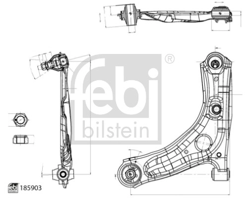Рычаг подвески FEBI BILSTEIN 185903