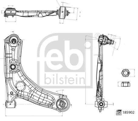Рычаг подвески FEBI BILSTEIN 185902