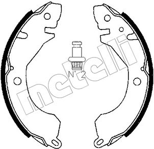Комплект тормозных колодок METELLI 53-0253
