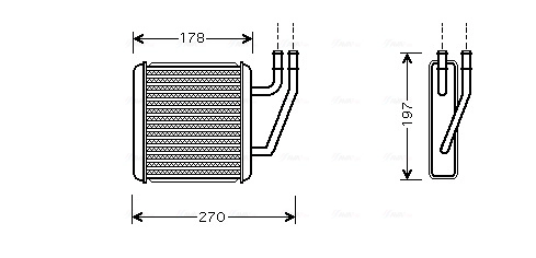 Радиатор печки AVA QUALITY COOLING VN6203