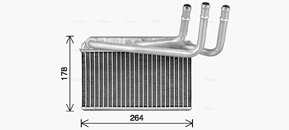 Радиатор печки AVA QUALITY COOLING BW6599