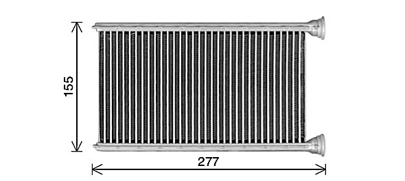 Радиатор печки AVA QUALITY COOLING MS6780