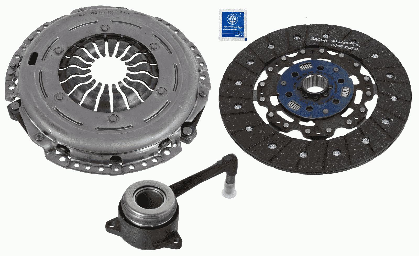 Комплект сцепления с гидравлическим выжимным подшипником SACHS 3000990563