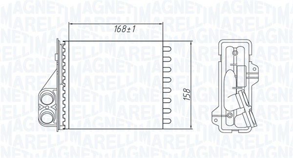 Br479 радиатор печки dacia logan 1.4/1.6 07- MAGNETI MARELLI 350218479000