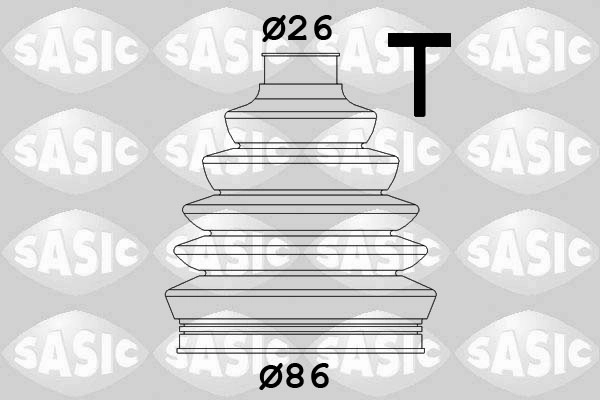 Комплект пыльника приводной вал SASIC 1906041