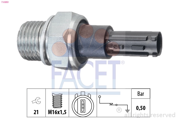 Датчик давления масла made in italy - oe equivalent FACET 7.0203