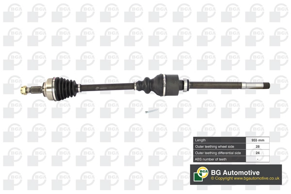 Приводной вал BGA DS6736R