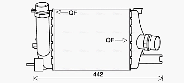 Интеркулер AVA QUALITY COOLING RTA4602